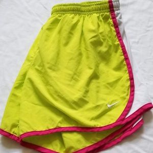 Nike Running Shorts Yellow Girl's Size XL